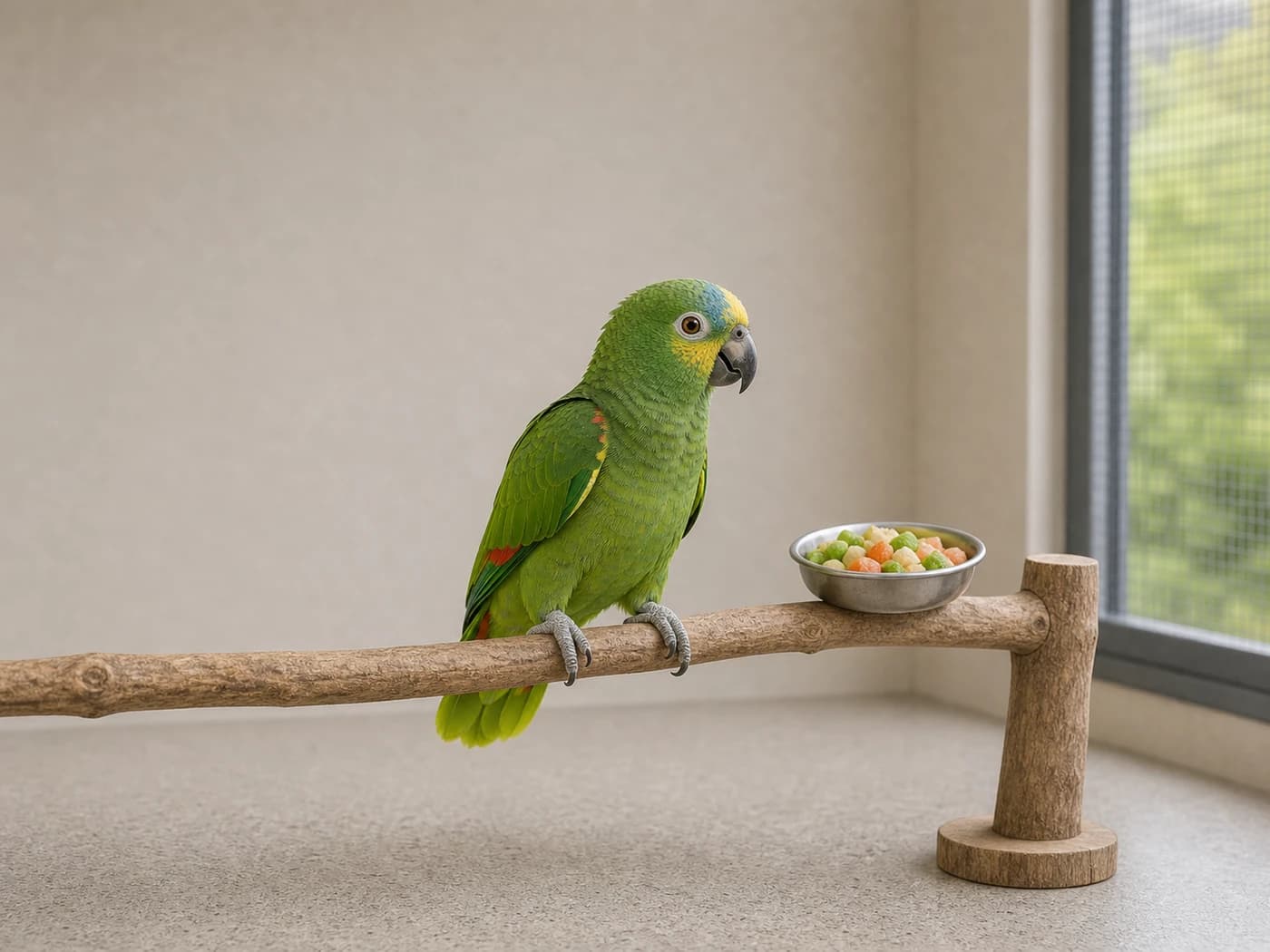 Amazon Parrot Weaning / juvenile growth-stage reference image