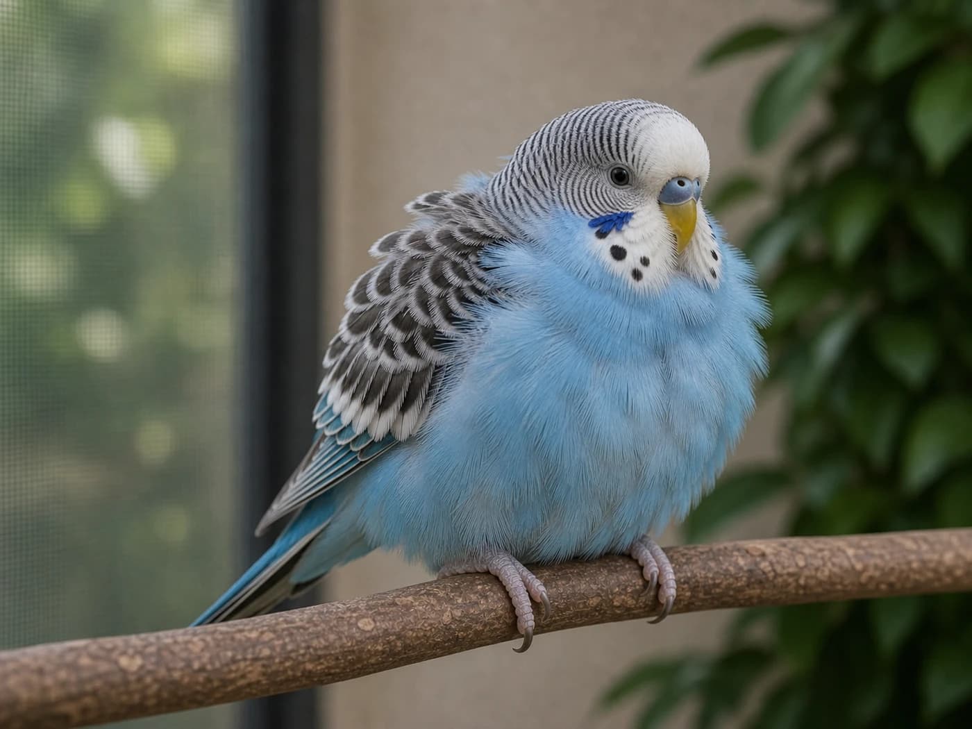 Budgie Fluffed up too long behavior reference image