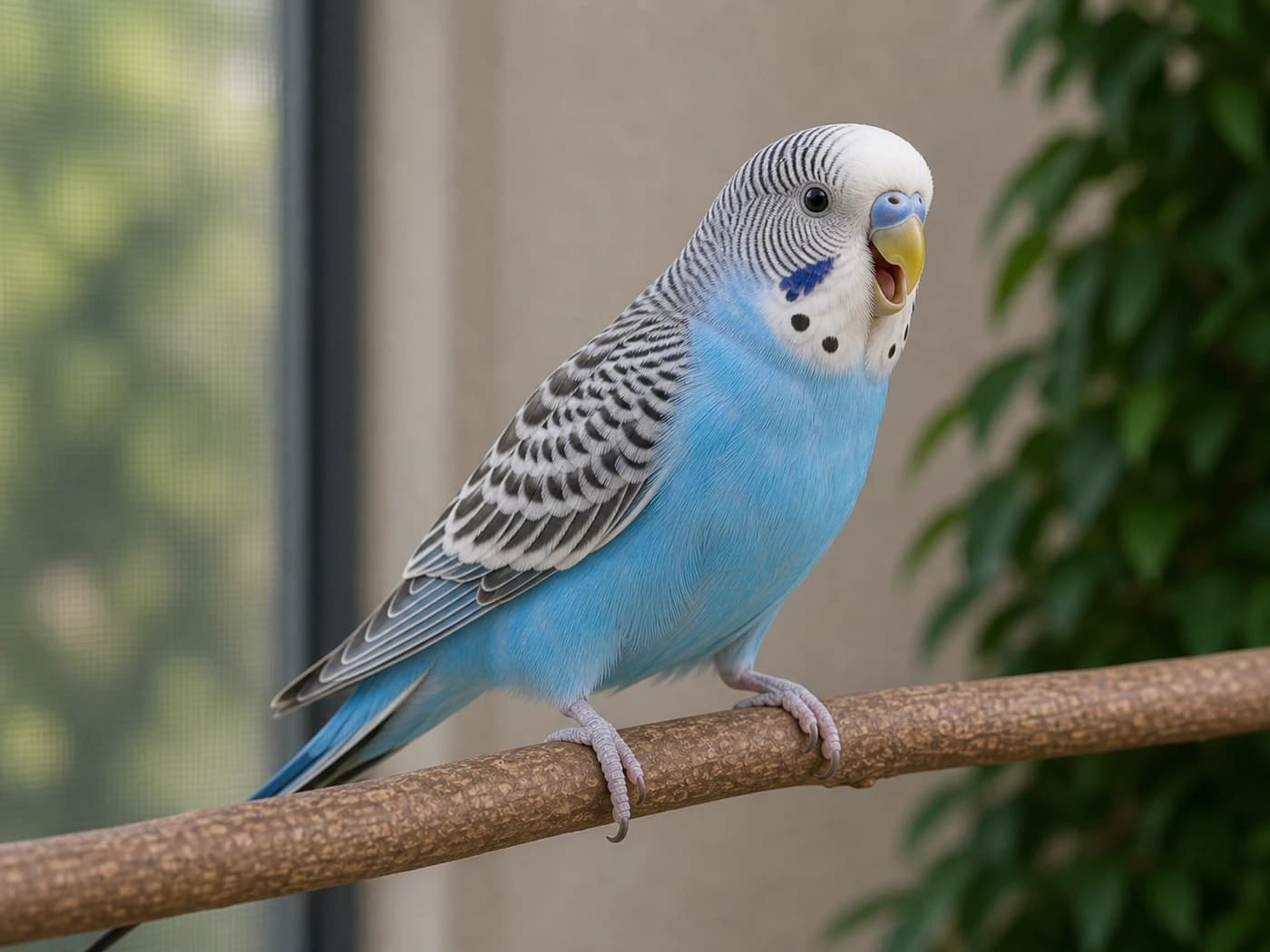 Budgie Head-bobbing chatter behavior reference image