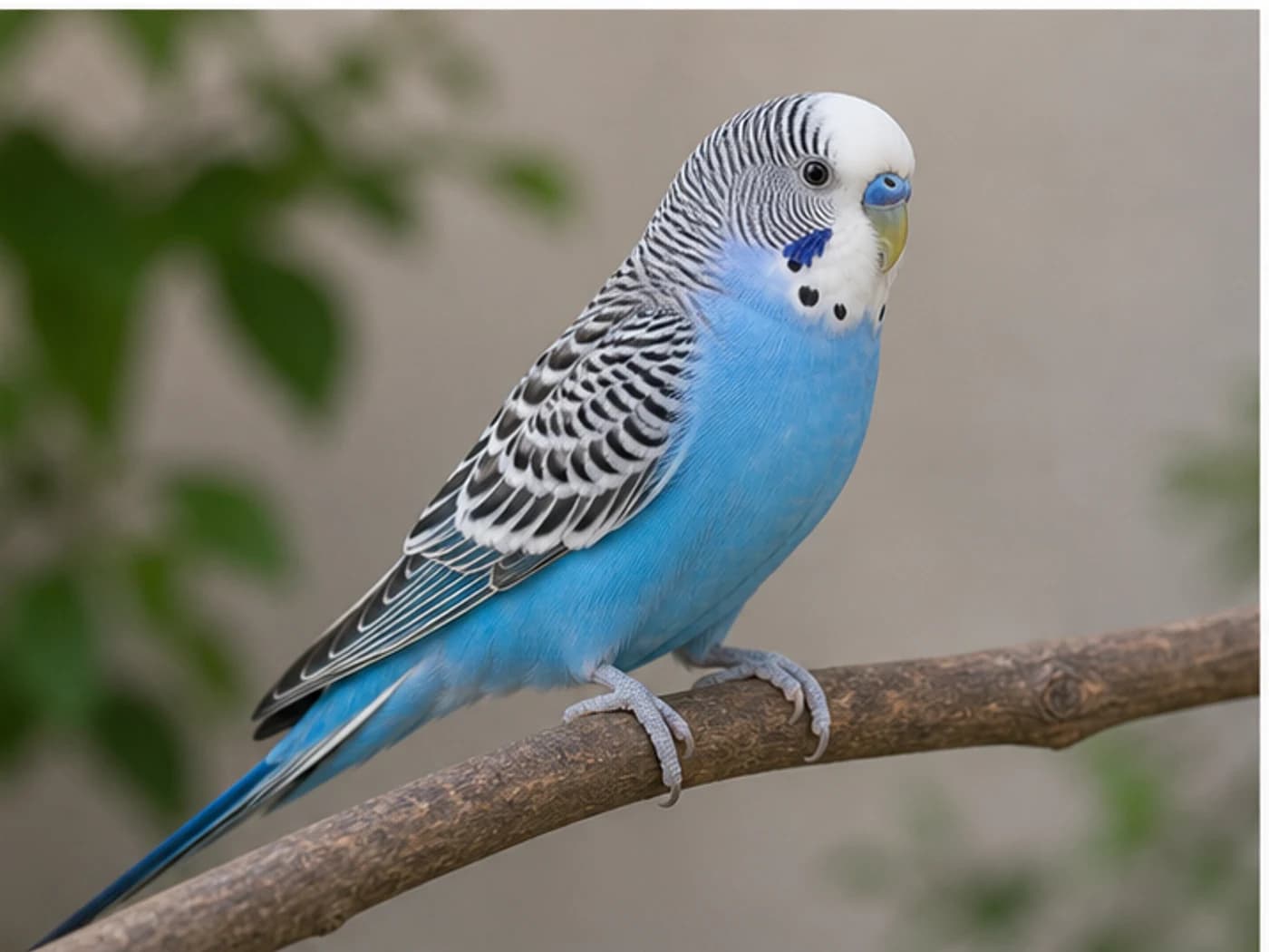 Sky Blue Budgie realistic reference image