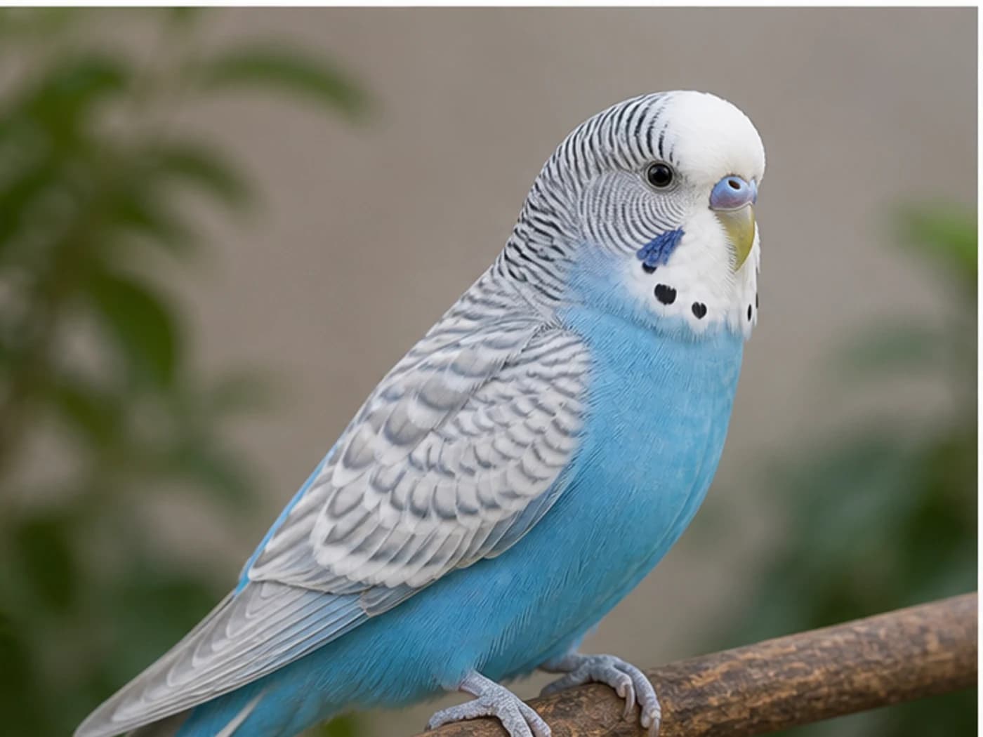 Spangle Budgie realistic reference image
