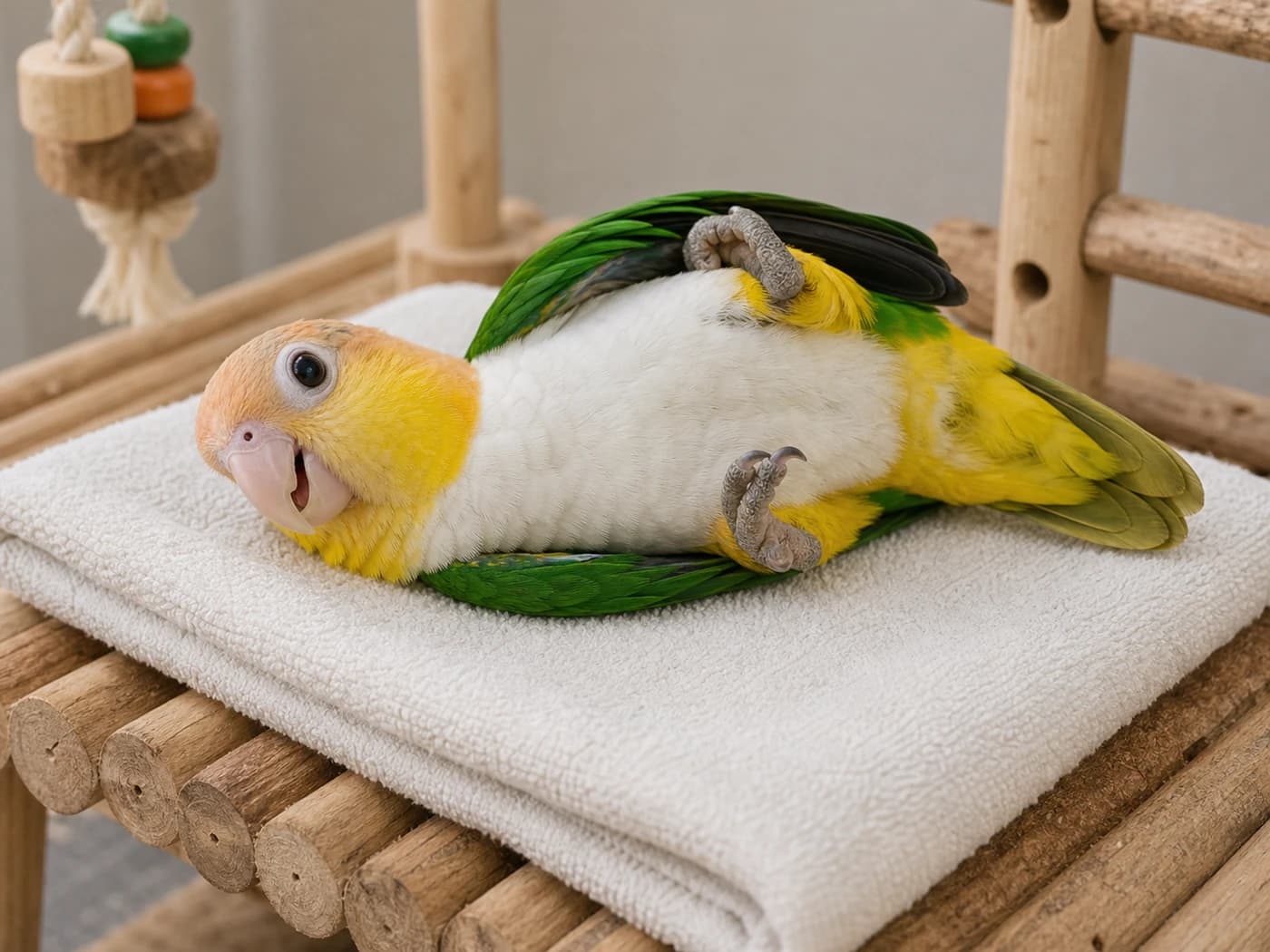 Caique Caique surfing behavior reference image