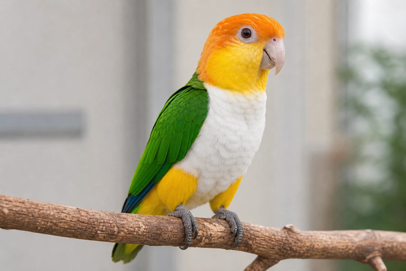 White-bellied Caique Caique realistic reference image