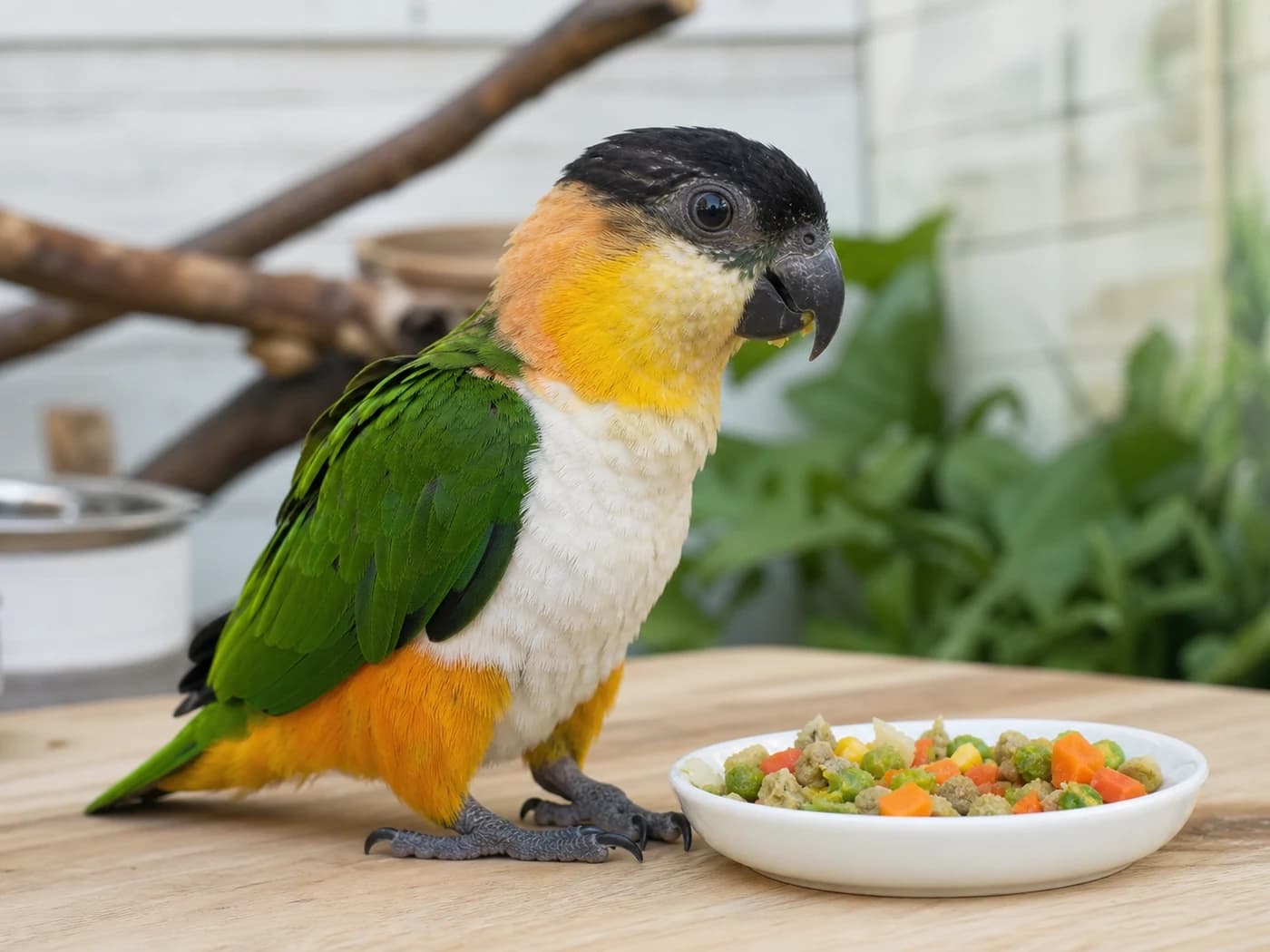 Caique Weaning / juvenile growth-stage reference image