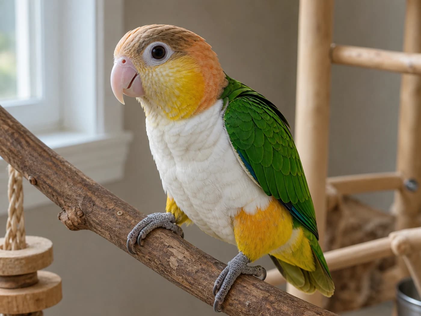 Caique Young chick growth-stage reference image