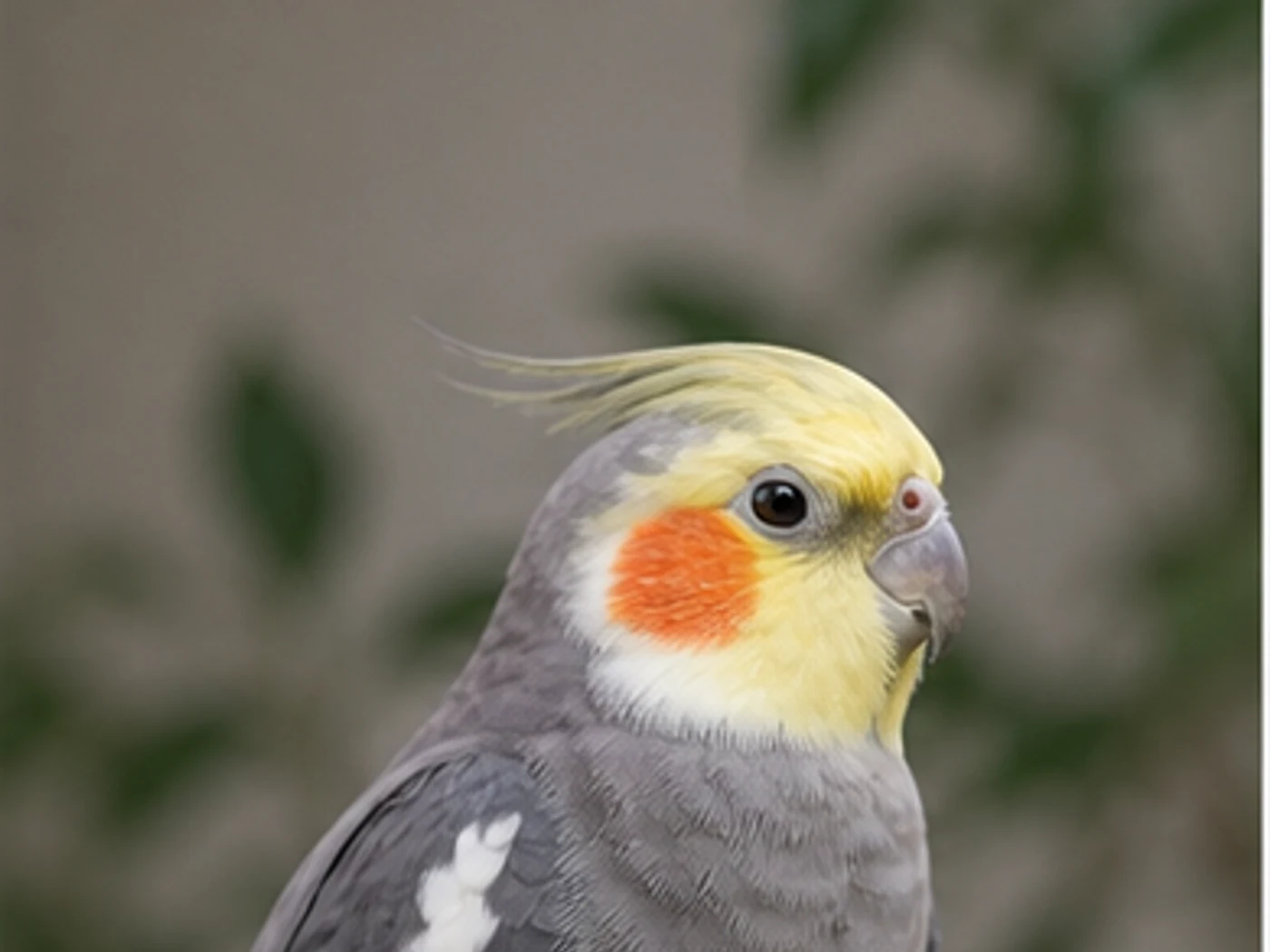 Cockatiel Low relaxed crest behavior reference image