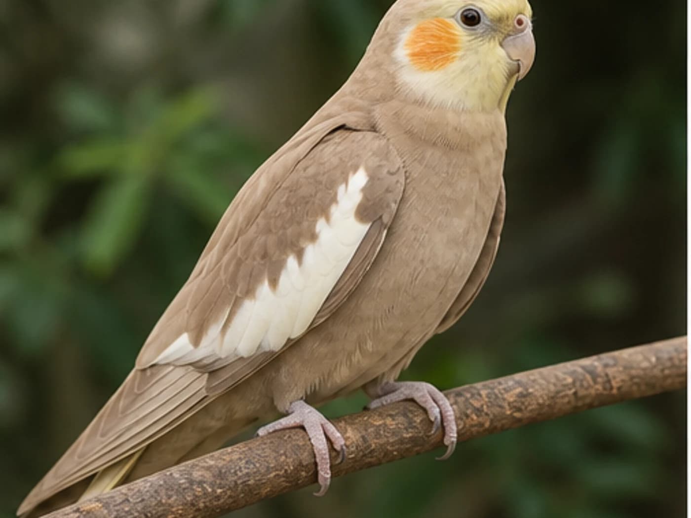 Cinnamon Cockatiel realistic reference image
