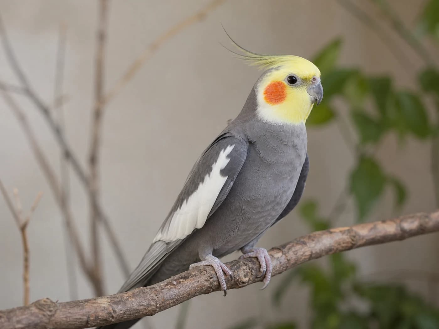 Normal Grey Cockatiel realistic reference image