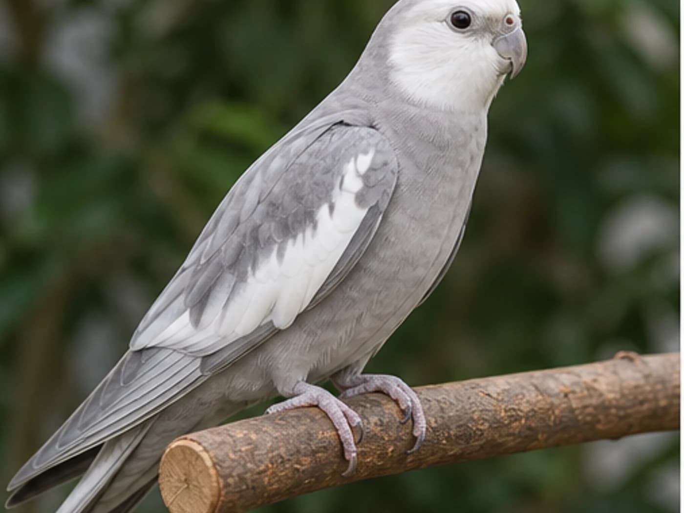 Silver Cockatiel realistic reference image