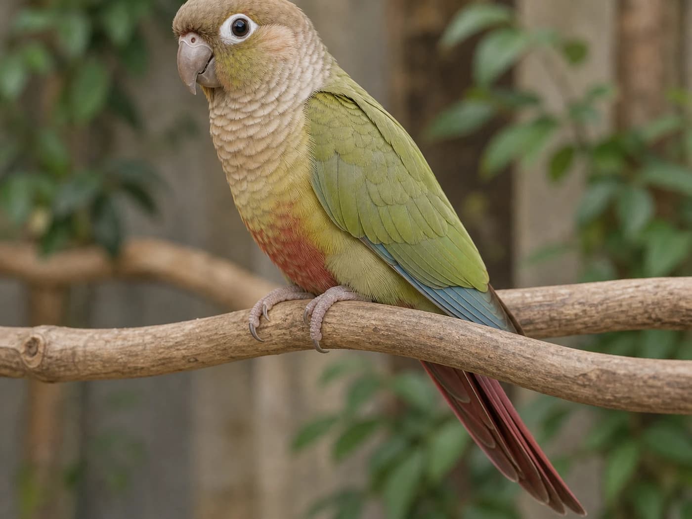 Cinnamon Green-cheeked Conure Conure realistic reference image