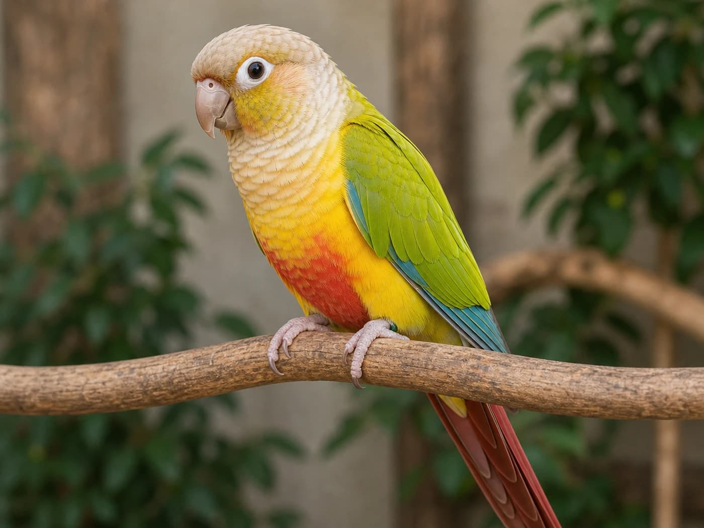 Pineapple Green-cheeked Conure Conure realistic reference image