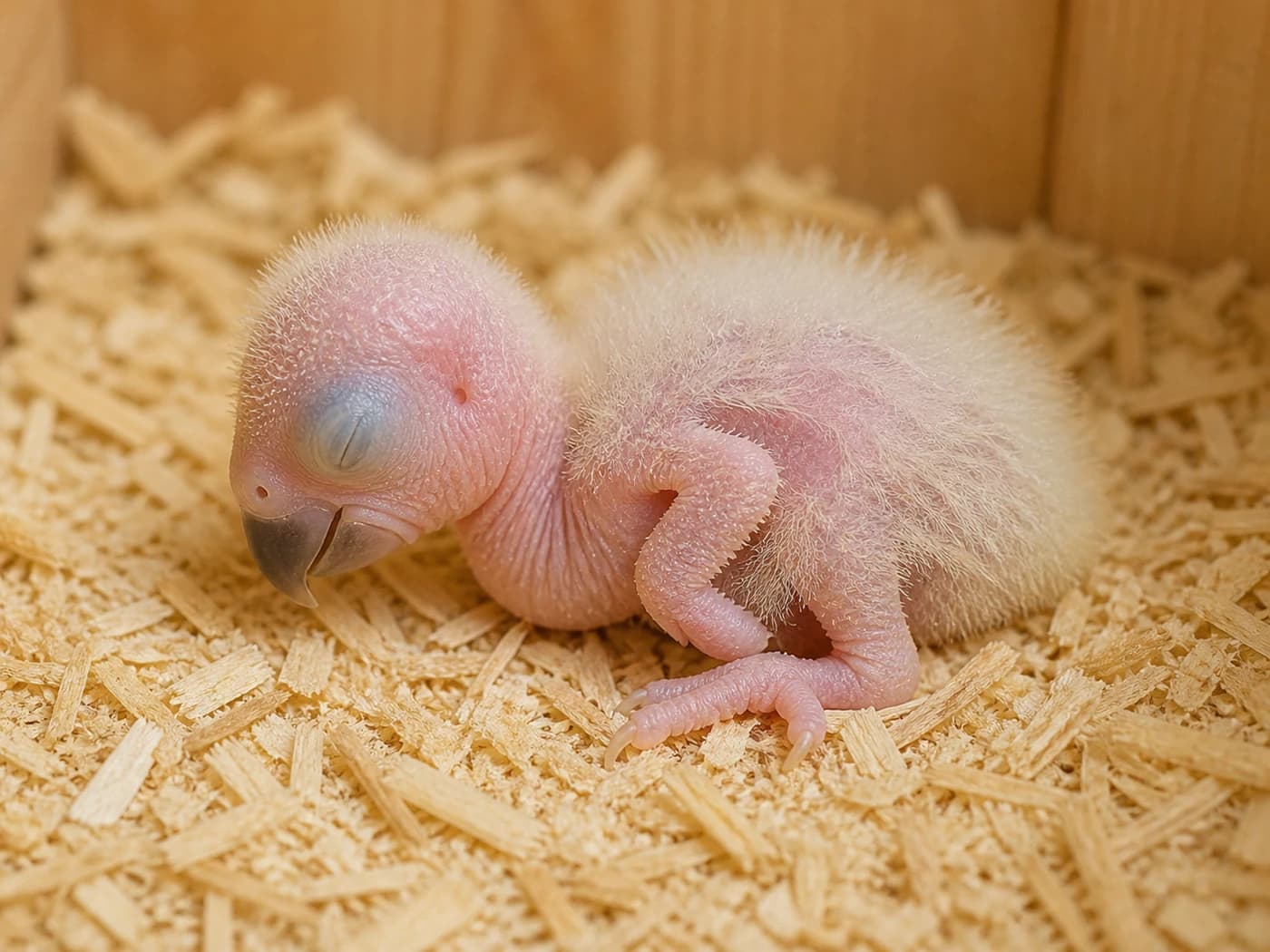 Conure Hatchling growth-stage reference image