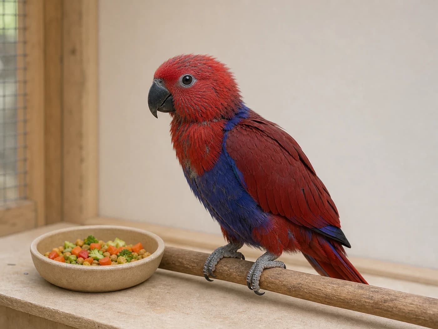 Eclectus Weaning / juvenile growth-stage reference image
