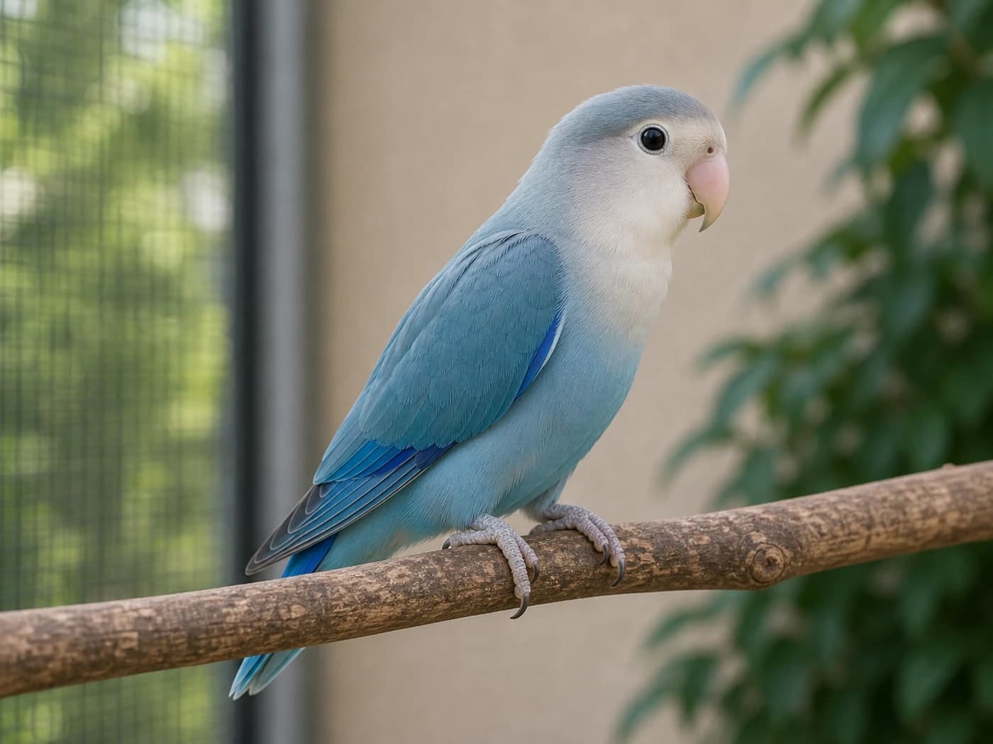 Blue Series Lovebird realistic reference image