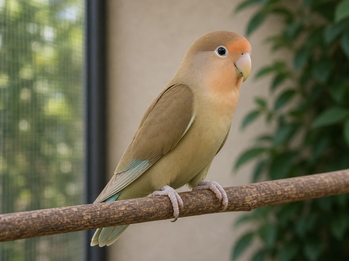 Cinnamon Lovebird realistic reference image