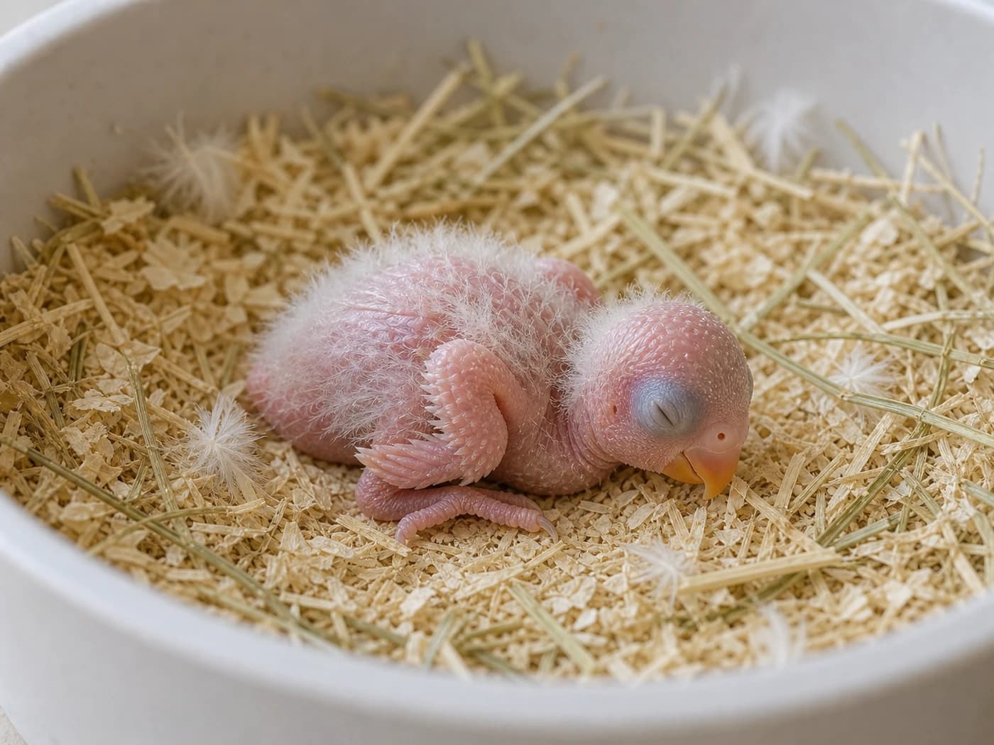 Lovebird Hatchling growth-stage reference image