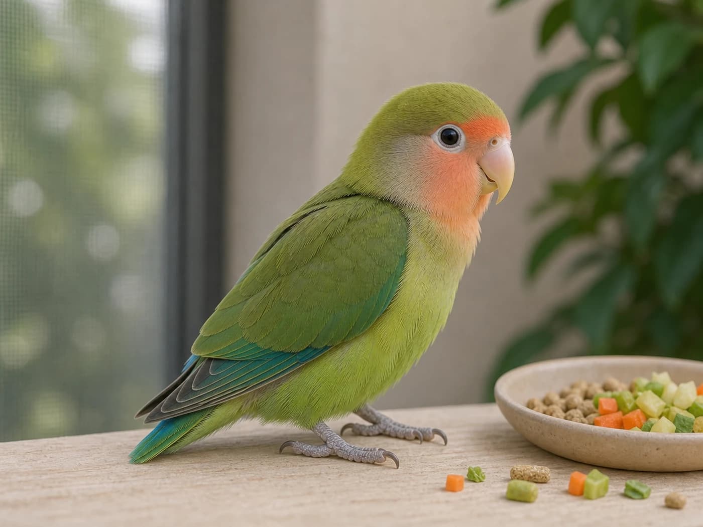 Lovebird Weaning / juvenile growth-stage reference image