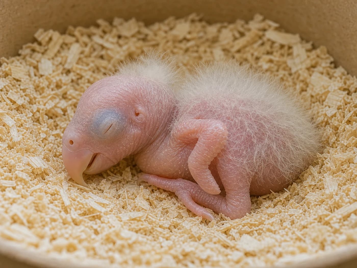 Macaw Hatchling growth-stage reference image