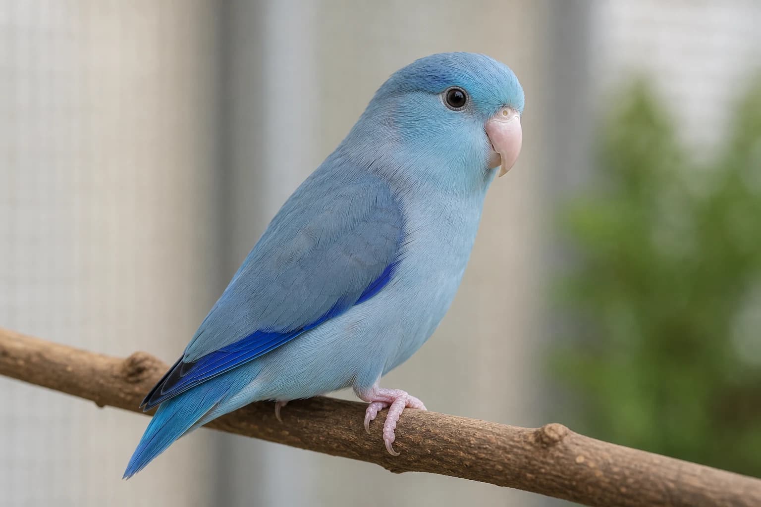 Blue Pacific Parrotlet realistic reference image