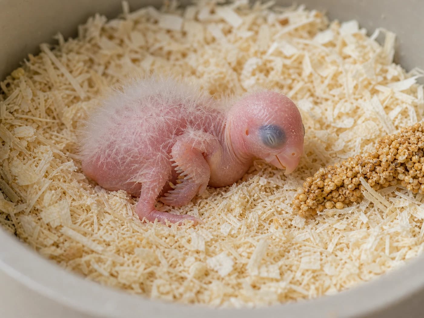 Pacific Parrotlet Hatchling growth-stage reference image