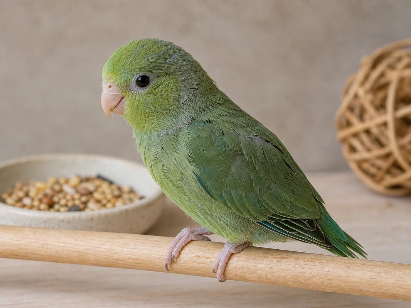 Pacific Parrotlet Young chick growth-stage reference image