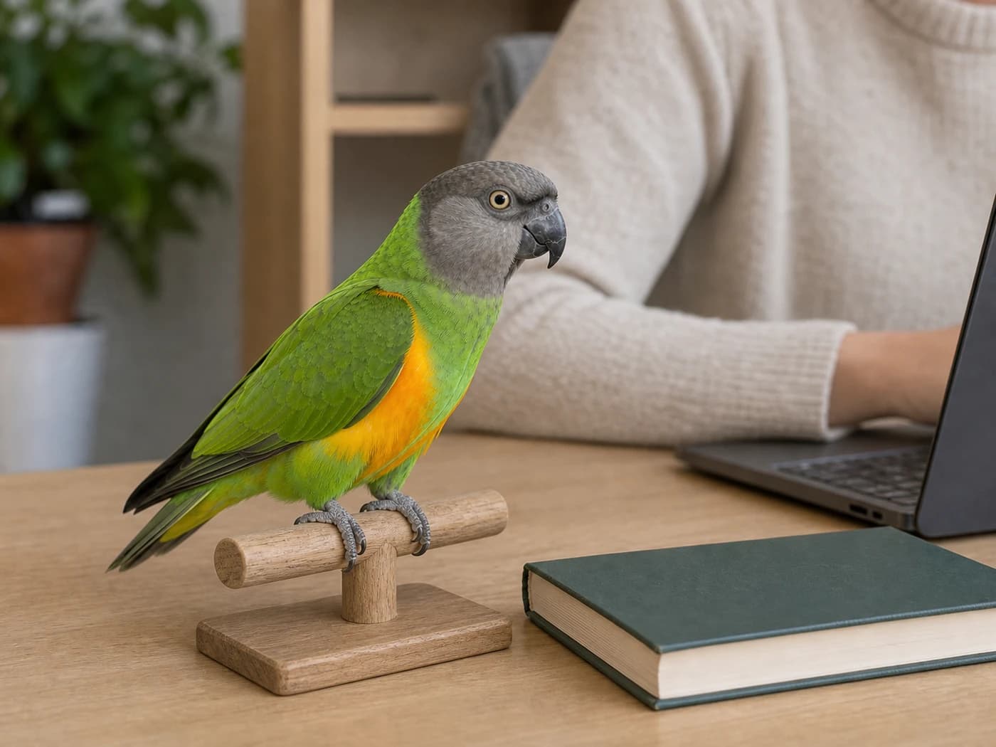 Senegal Parrot Quiet company behavior reference image