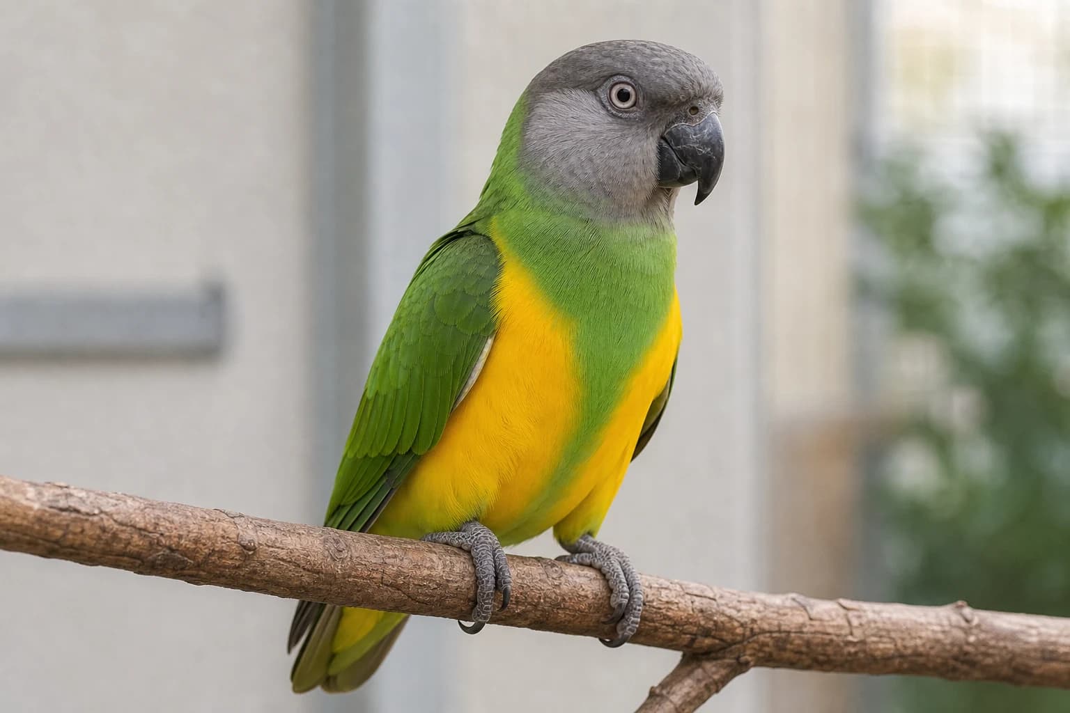 Yellow-bellied Senegal (Nominate) Senegal Parrot realistic reference image