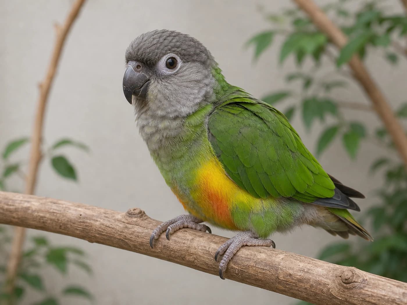 Senegal Parrot Young chick growth-stage reference image