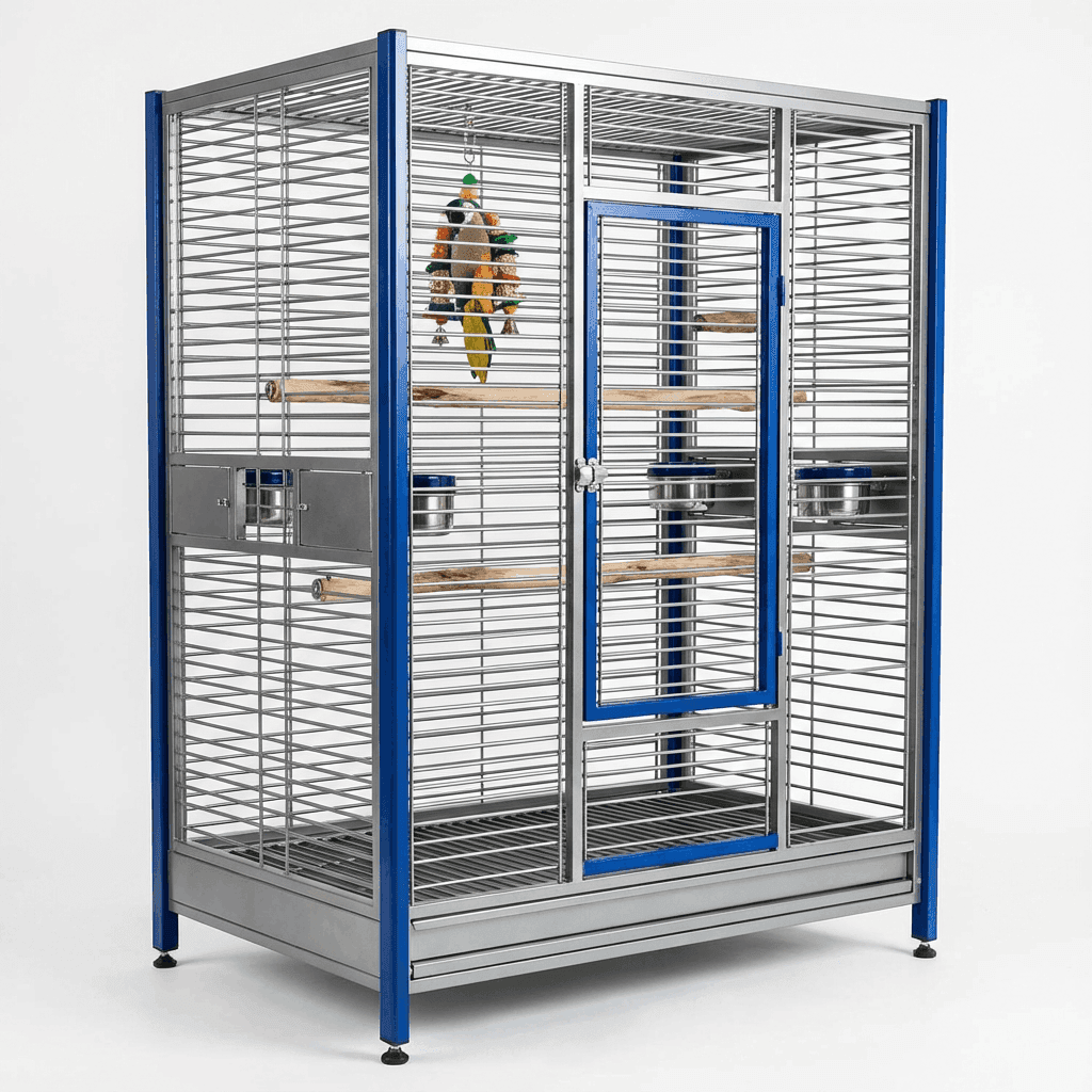 Heavy-Duty Macaw Cage with Playtop