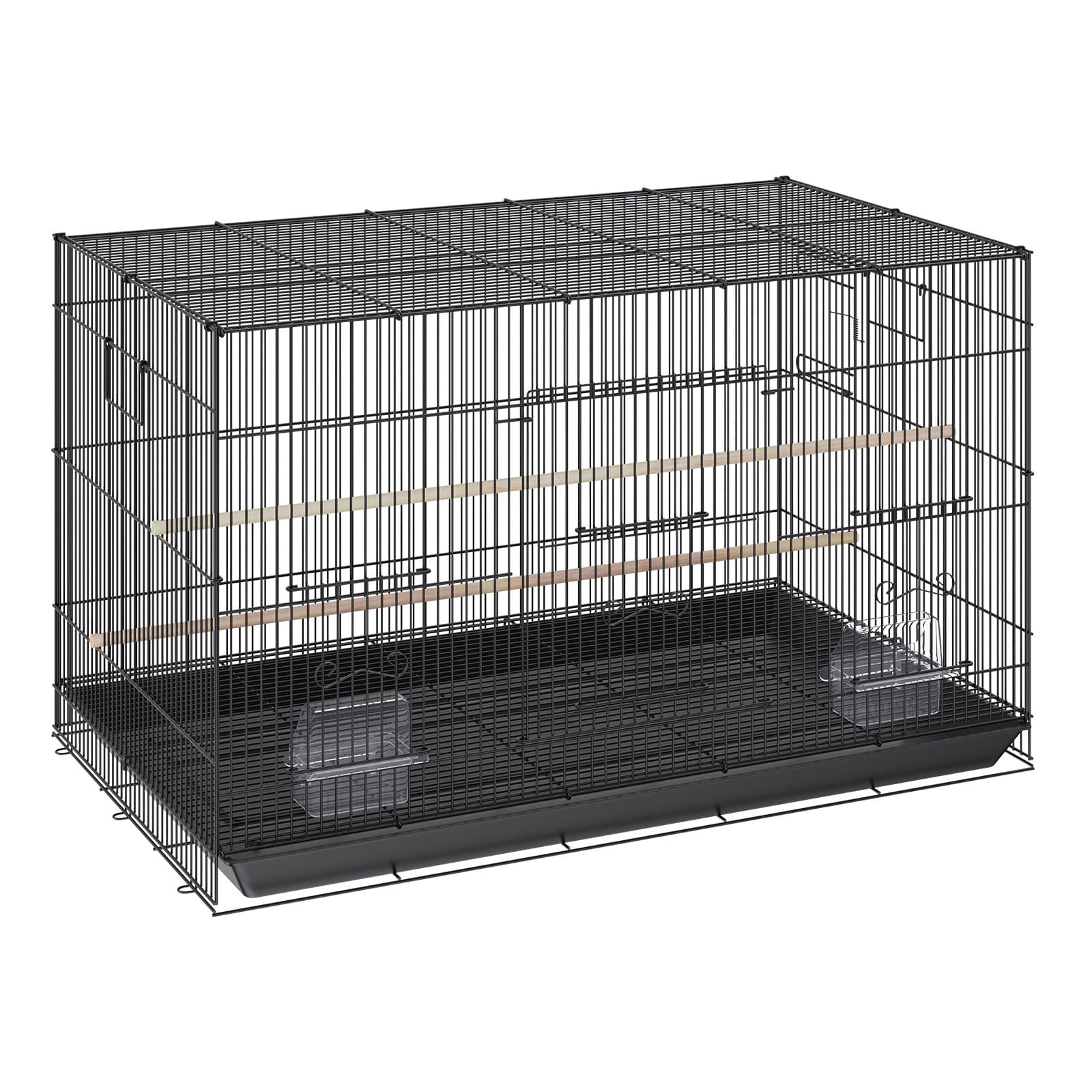 30-Inch Metal Bird Cage for Small Parrots