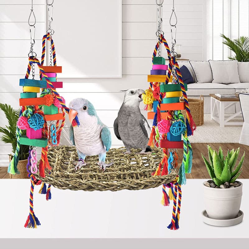 Climbing Net Hammock for Medium and Large Parrots