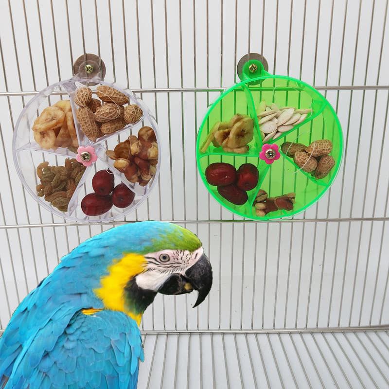 Acrylic Foraging Wind Wheel for Parrots
