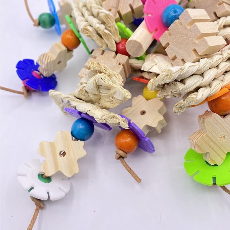 Wooden Parrot Gnawing Toy