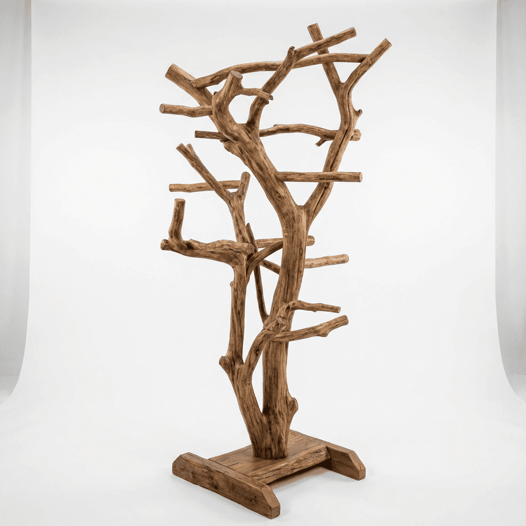 Java Wood Parrot Tree Stand